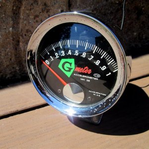 Vintage GMeter Accelerometer Gauge Sold By Shelby As Accessory