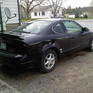First car and soon to be winter car..  :)
Just bought VHT Nightshade last week and tinted my lights.
2 10" Subs, that fill whole trunk, Amp, Deck, P